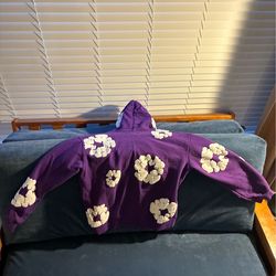 Purple denim tears hoodie L