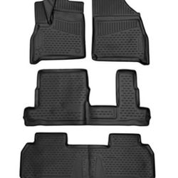 Fits 2024-2022 Hyundai Tucson Floor Mats Front & 2nd Row Seat Liner Set and Cargo Liner Trunk Set 