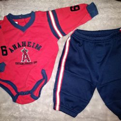 Anaheim Angels Onesie & Pant