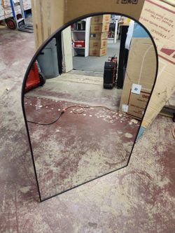 Sxiawe
24 in. W x 36.2 in. H Arched Aluminum Frame Black Wall Mirror/Classic Accent Mirror