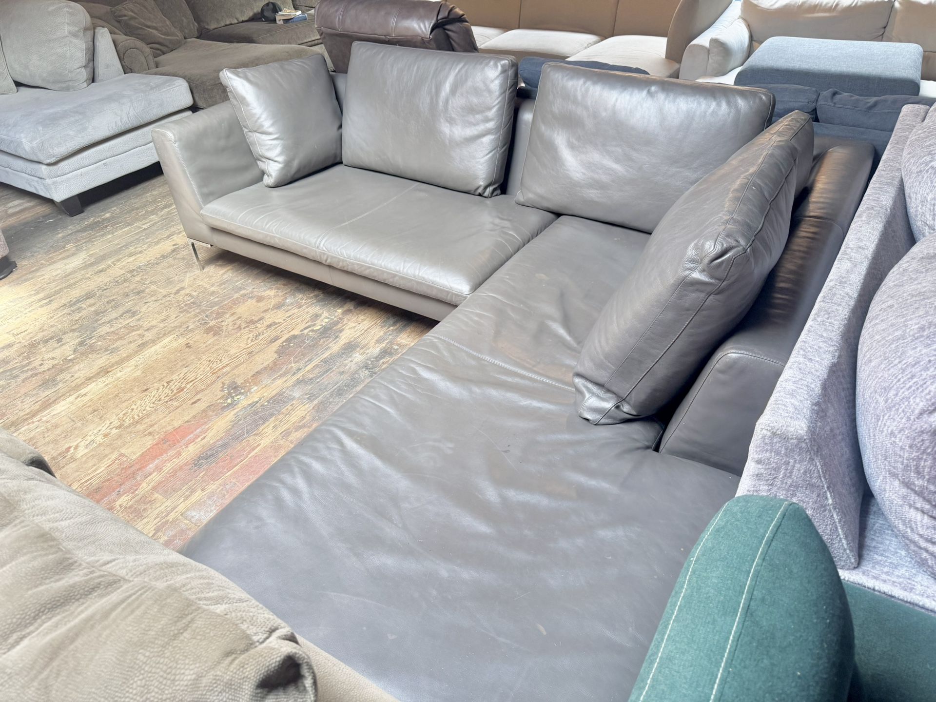 Grey L Shaped Sectional Couch “WE DELIVER”