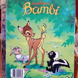 Little Golden Book #106-9 BAMBI Disney Classic 1984