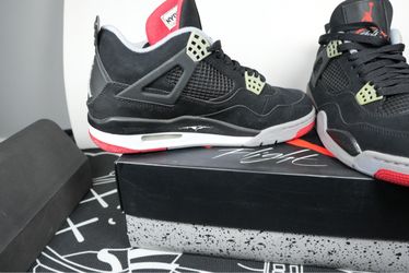 Air Jordan 4 Retro Bred Sneakers Size 8