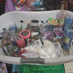 Rocks And Waterbeads And Sand