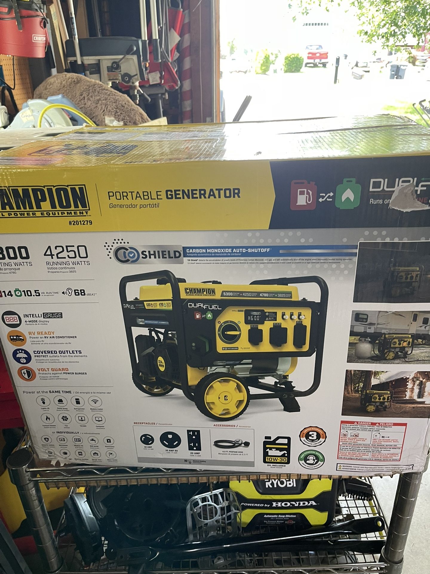 Duel Fuel 5300 generator new inbox unopened