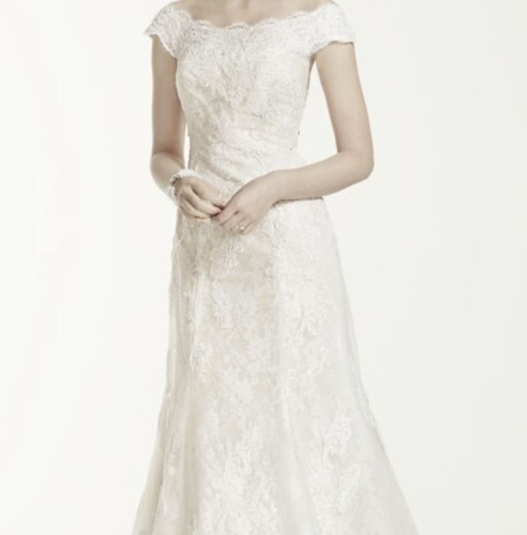 Unused Designer Wedding Dress (Size 6, Oleg Cassini)
