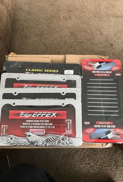 Heavy duty license plate frames