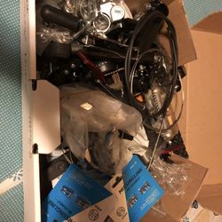 Box Full Of Random Bicycle Parts. Lots Of Great Things In It. $20 For The Entire Box. Pick Up In Apache Junction 