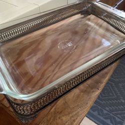 Great Serving Dish Combo Silver Plated Stand And Glass Dish . Other Asking Similar $169  +Shipping  Reduced From $75 