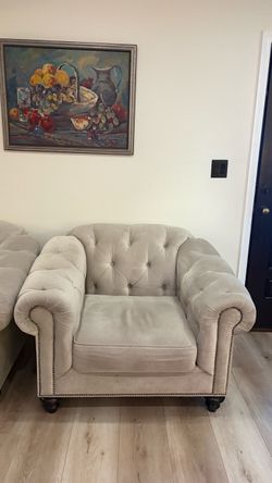 Elegant Tufted Armchairs – $250 Each