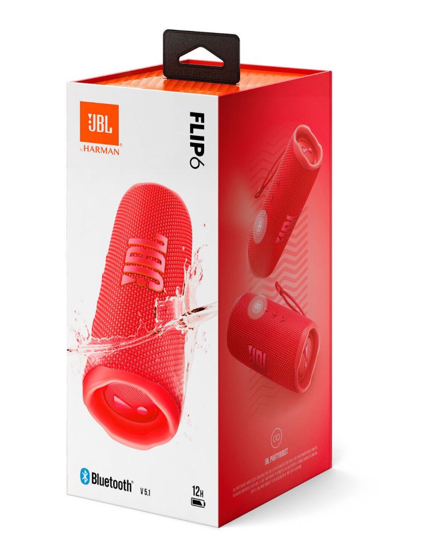 Brand New JBL Flip 6 Speaker Red