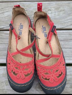 JBU by Jambu Women's Mary Jane red shoes