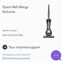 Dyson Ball Allergy Exclusive Vacuum With 4 Parts But  Can Be Sold separately 
