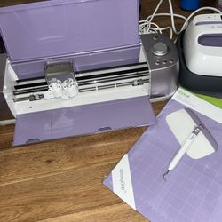 Cricut Explore Air 2 Lilac Machine & Accessories Bundle With Matching Heat Press