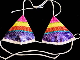 BRAND NEW! Victoria’s Secret Sequence Padded Bikini Top