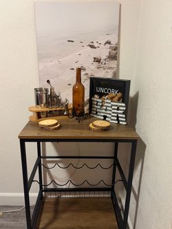 Modern Rustic Bar Cart