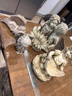 4 ceramic angels