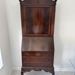 Vintage mahogany secretary desk