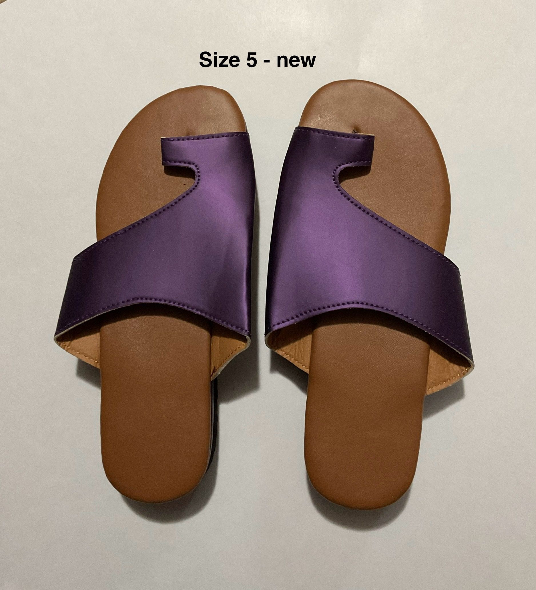 New Purple Sandals Size 5