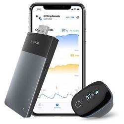 Pulse Oximeter O2ring Remote Kit Remote Tracking of O2 and Pulse Rate Bluetooth