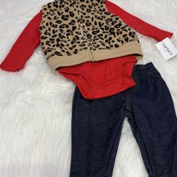 New! Carter’s 3pc Baby Outfit *3 Months 