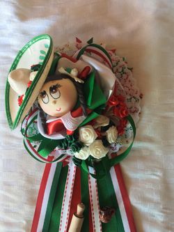 Mexican themed baby shower bows