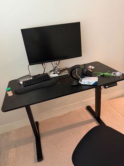 Black Electric Standing Desk