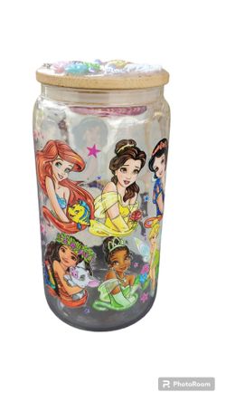 Disney Princess glass tumbler
