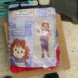 Raggedy Ann & Andy Costume For Toddler 2-4
