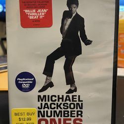 Michael Jackson - Number Ones (DVD, 2003) **FACTORY SEALED BRAND NEW** PS2 Comp.