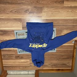 Blue Spider hoodie size medium