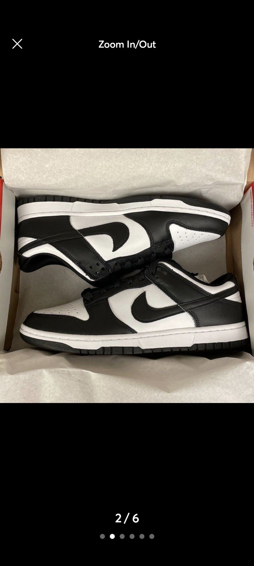 Nike Dunk Low Retro White Black (Panda) MENS SIZE 11