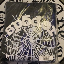 Black and white sp5der hoodie