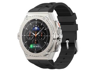 DGYSG Luxury Case With Band For Samsung Galaxy Watch 8 Classic 46mm (Titanium)