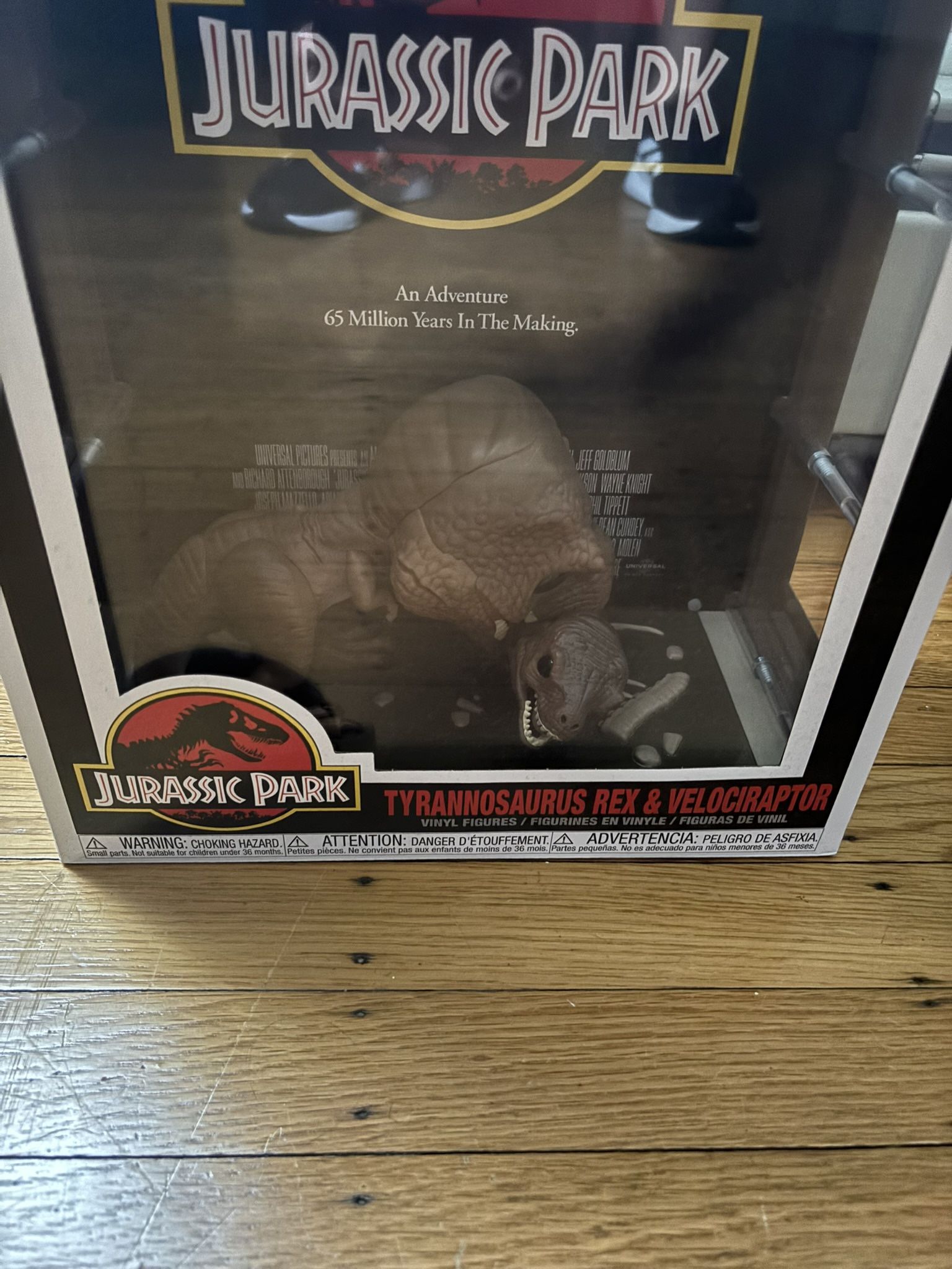 Jurassic Park Movie Poster Trex And velociraptor 