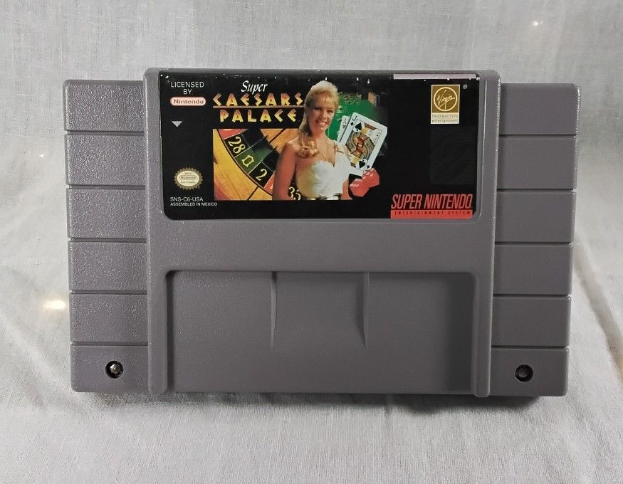 Super Caesars Palace Super Nintendo Game Cartridge Only (1993)