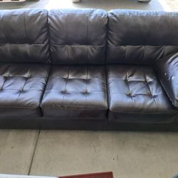 Dark Brown Couch 3 Seater 