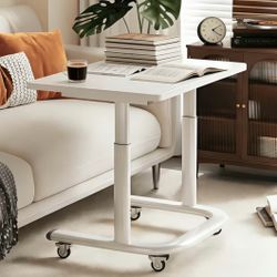 Adjustable C-Shaped Mobile Side Table / Laptop Desk