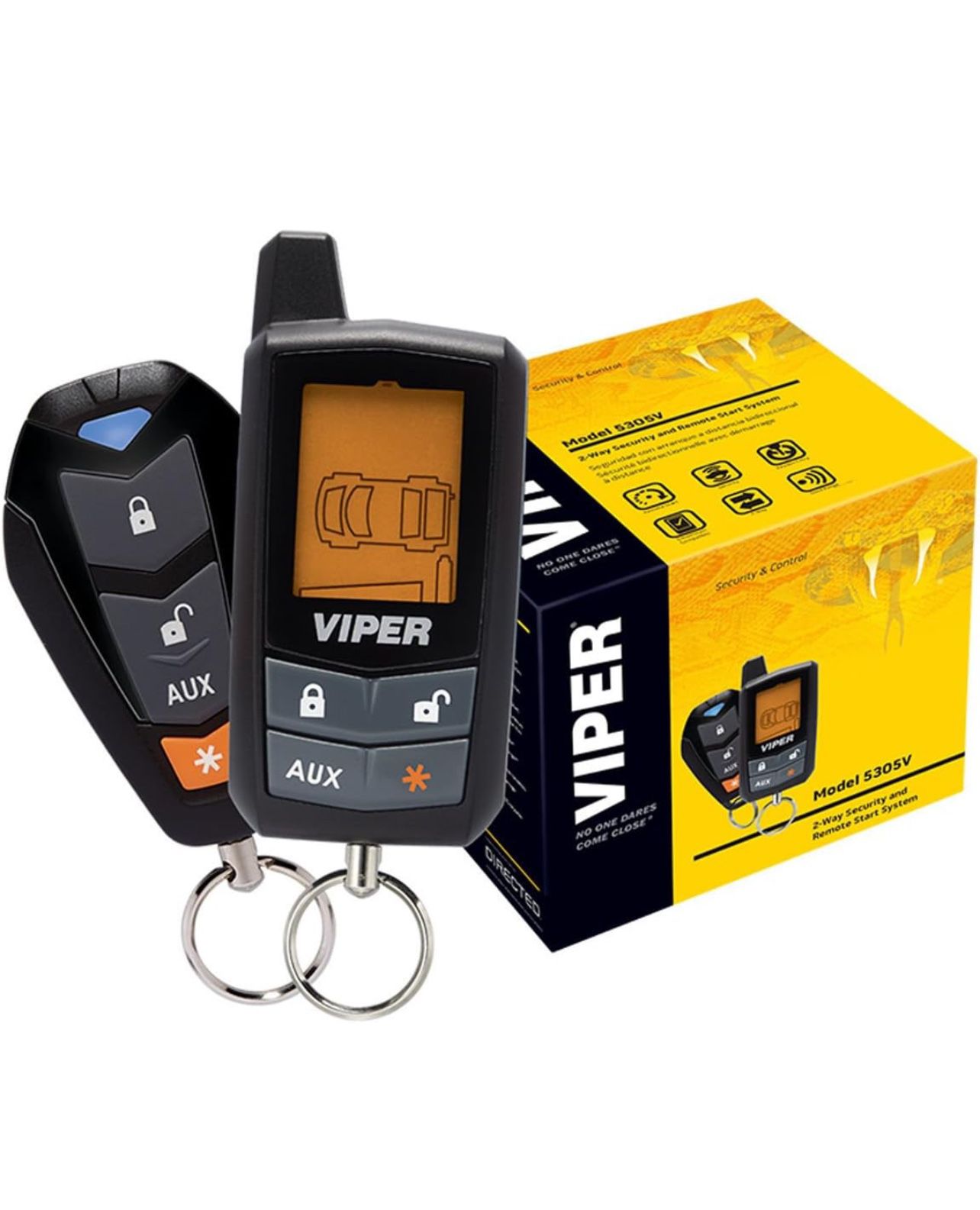 Viper 5305V 2 Way LCD Vehicle Car Alarm Keyless Entry Remorte Start System