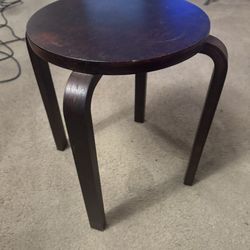 Wood side table