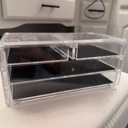 Storage Rack Acrylic Drawer Style Cosmetics Organizer Makeup Desktop