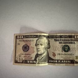 Star ⭐️ Note $10 Bill