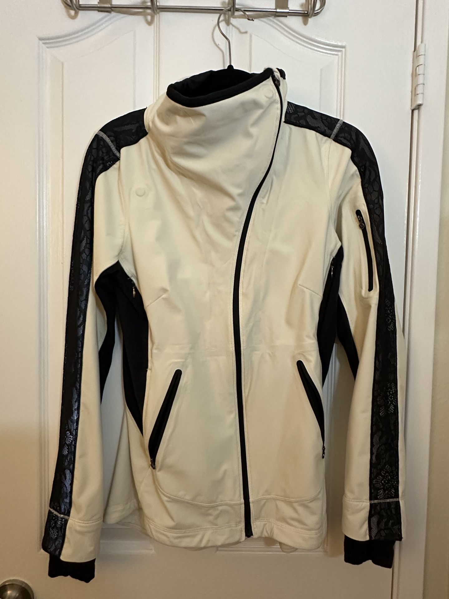 Lululemon Off-white/black Lace Jacket