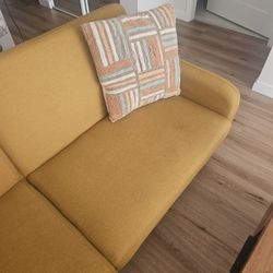 Mustard Futon 77 Inch
