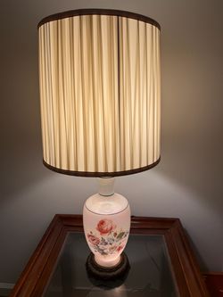 Vintage Floral Ceramic Table Lamp