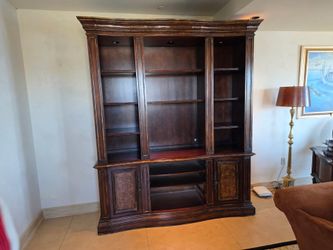 Gorgeous brown mahogany shelf