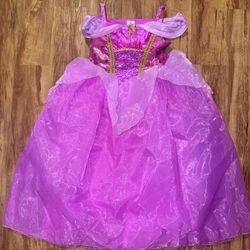 Girls SZ 13 Disney Parks Disneyland Bibbidi Bobbidi Boutique Aurora Costume Dres