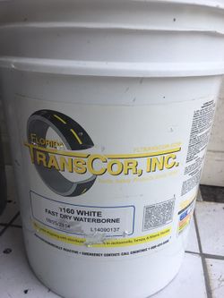 Parking lot paint white