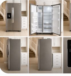 2024 Whirlpool 25 Cu. Ft. Stainless Steel Side-by-Side Refrigerator with Ice & Water Dispenser $850 OBO