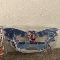 Frozen Theme Birthday Masks, Posters & Pink Elastic Tutu Dress